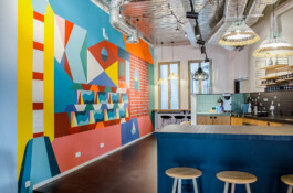 MOIA Office Hamburg Mural Artwork, On-site Execution, Concept, Art Direction
